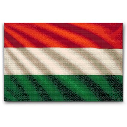 Pittura_diamante_Bandiera_dellUngheria_M2
