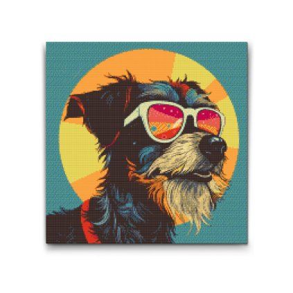 Pittura_diamante_Pop_Art_-_Cane_moderno_M2