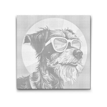 Puntinismo_Pop_Art_-_Cane_moderno_M2