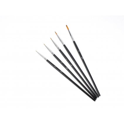 Set di pennelli da pittura - nero 5 pz