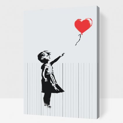 Dipingere con i numeri – Banksy - Bambina con palloncino