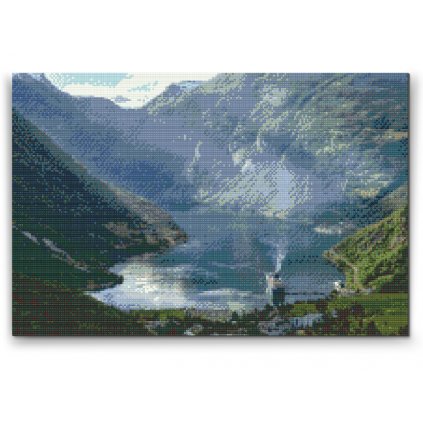 Pittura diamanti - Geirangerfjord, Norvegia