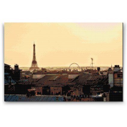 Pittura diamanti - Parigi all'alba