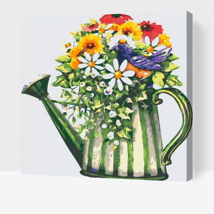 Dipingere con i numeri – Bouquet in tazza