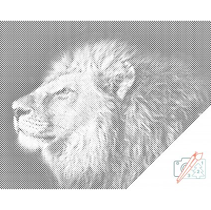 Puntinismo - Testa di leone