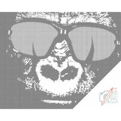 Puntinismo - Gorilla con gli occhiali
