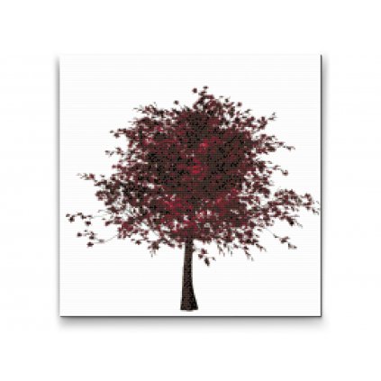 Pittura diamanti - Albero rosso