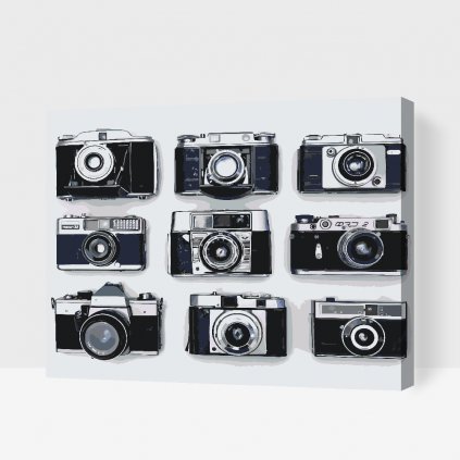 Dipingere con i numeri – Vecchie macchine fotografiche