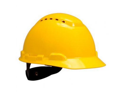 H-700N-GU Ochranná přilba s ventilací, žlutá, plast. potní pásek, s upínacím kolečkem