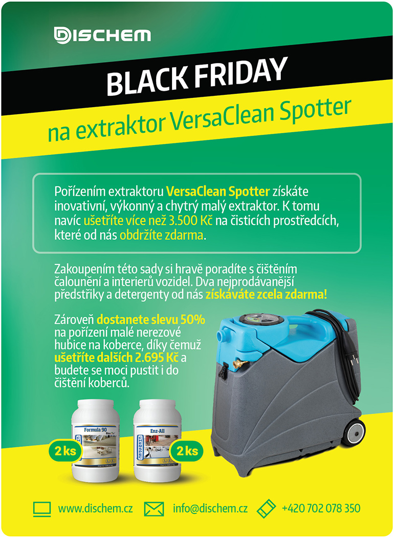 Black Friday na extraktor VersaClean Spotter