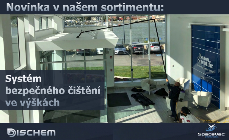 Systém bezpečného čištění ve výškách ze země SpaceVac nově v nabídce