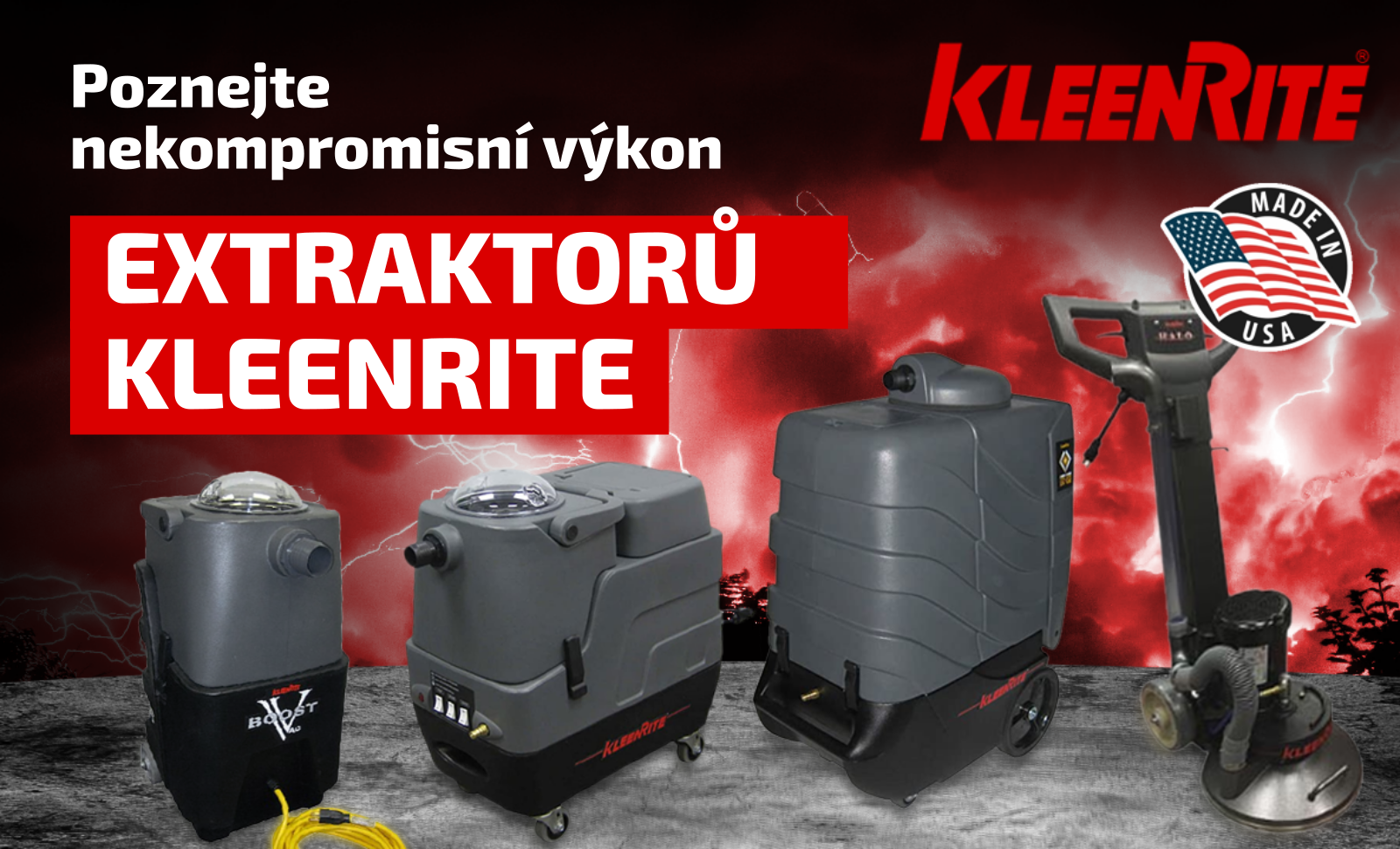 Poznejte nekompromisní výkon extraktorů KleenRite | DISCHEM.cz