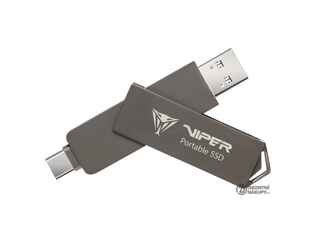 PATRIOT Viper Portable PVP30 SSD 2TB Type A+C /  USB 3.2 Gen 2 / šedá PVP302TB28UDG
