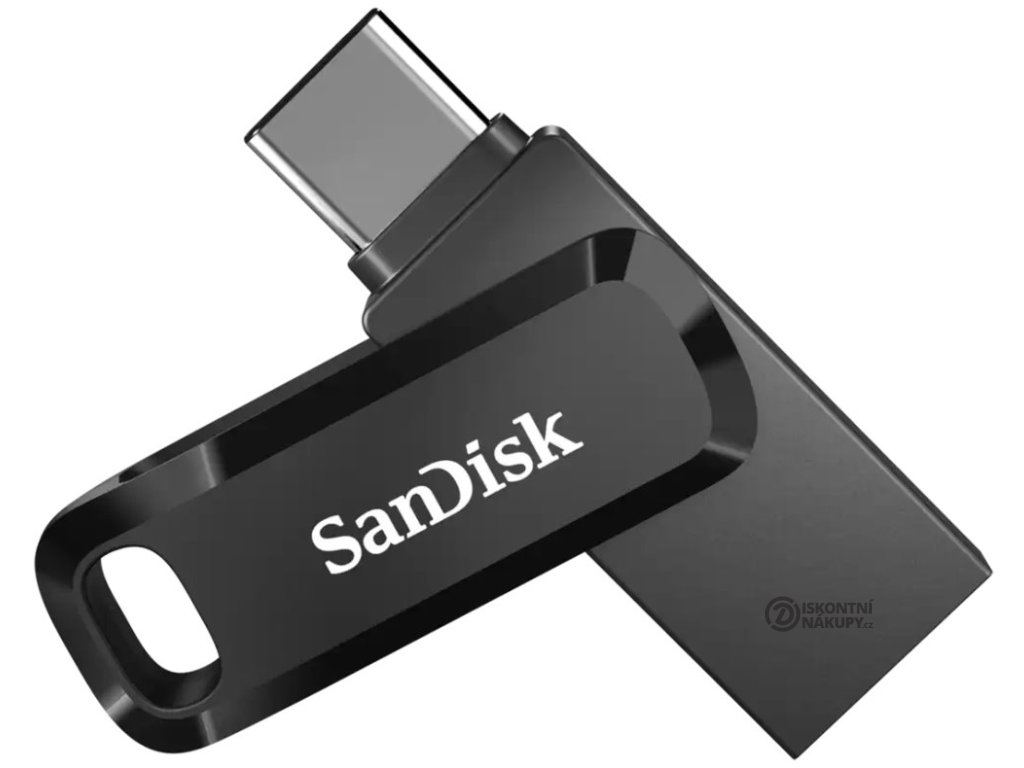 SanDisk Ultra Dual Drive Go 64GB / USB Type-C + USB Type-A / USB 3.2 Gen 1 / černá SDDDC3-064G-G46