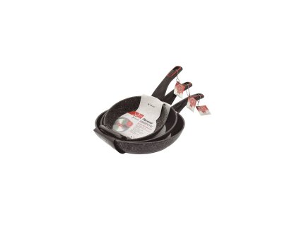 SET granitových pánví JATA SF3 18 cm 22 cm 26 cm
