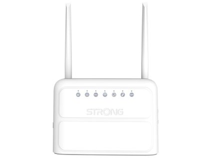STRONG 4G LTE router 360/ Wi-Fi standard 802.11b/g/n/ 300 Mbit/s/ 2,4GHz/ 4x LAN/ 1x SIM slot/ 2 odnímatelné antény 4GROUTER360