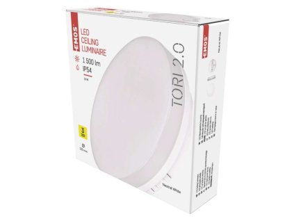 LED přisazené svítidlo TORI, kruhové bílé 15W neutrální b., IP54