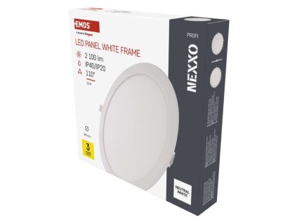 LED vestavné svítidlo NEXXO, kruhové, bílé, 25W, neutrální bílá