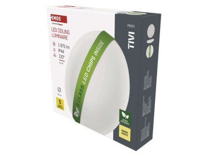 LED přisazené svítidlo TIVI, B CLASS, kruhové bílé 12,5W, IP44, teplá bílá