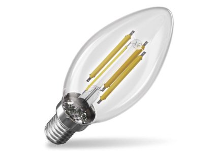 LED žárovka Filament svíčka A CLASS / E14 / 3,8 W (60 W) / 806 lm / neutrální bílá