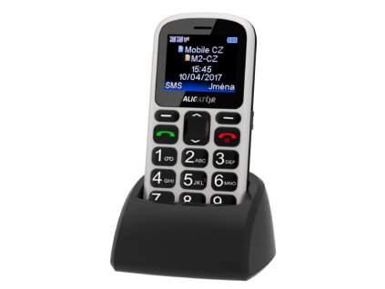 Aligator A321 Senior Dual SIM bílý