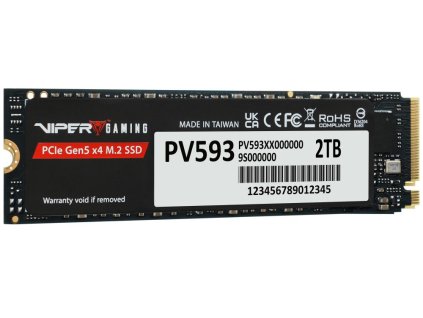 PATRIOT VIPER PV593 2TB SSD / Interní / M.2 NVMe PCIe Gen5 x4 / 2280 / PV593P2TBM28H