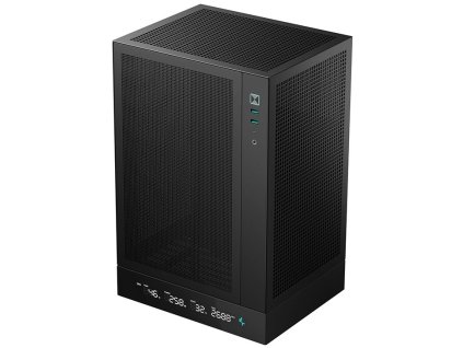 DEEPCOOL skříň CH170 Plus / vertikální microATX / 2xUSB 3.0 / USB-C / černá R-CH170-BKNGM0-G