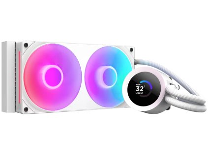 NZXT vodní chladič Kraken 240 / 2x120mm fan / 4-pin PWM / LCD disp. / 6 let RL-KR240-W2