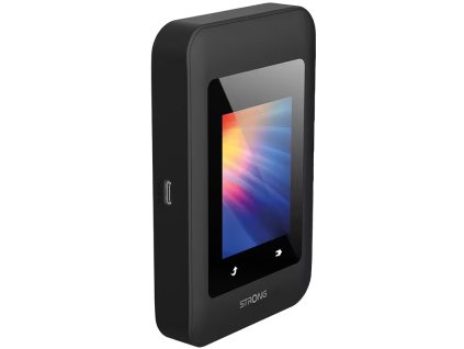 STRONG 4G+ MIFI 900D/ data 300Mbps/ Wi-Fi 1200Mbps/ baterie 2500mAh/ WPA3/ nano SIM/ USB-C/ s displejem/ černý 4G+MIFI900D