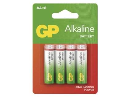 Alkalická baterie GP Alkaline AA (LR6), 8 ks