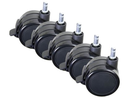 AROZZI Wheel Pack PU Lockable XL/ univerzální sada zamykatelných náhradních koleček pro herní židle AZ-WHEEL-PACK-PU-LK-XL