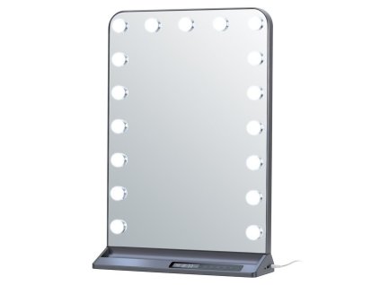 IMMAX LED zrcadlo HOLLYWOOD Make-up/ CCT/ LCD display/ USB C/A výstupy/ šedé 09101L