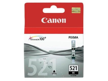 Canon inkoustová náplň CLI-521Bk/ černá 2933B001