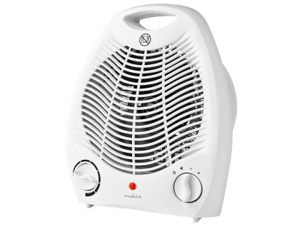 NEDIS horkovzdušný ventilátor/ termostat/ spotřeba 2000 W/ 2 tepelné režimy/ ochrana proti převrácení/ bílý HTFA13CWT