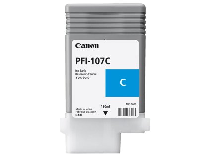 Canon inkoustová náplň PFI-107c/ azurová/ 130ml 6706B001