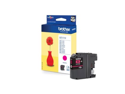 BROTHER inkoustová náplň LC-121M/ Purpurová/ 300 stran LC121M