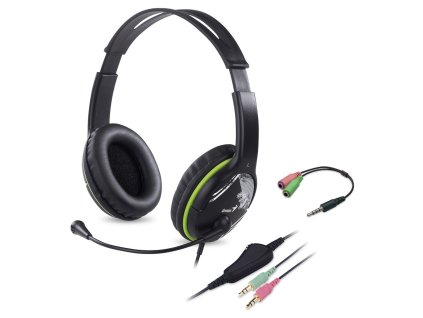 GENIUS headset HS-400A, 2x 3,5 jack, redukce na single jack 31710031400