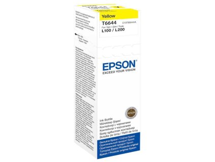 Epson inkoustová náplň 664/ C13T66444A/ L100/ L110/ L200/ L210/ L355/ L550/ 70ml/ Žlutá C13T66444A