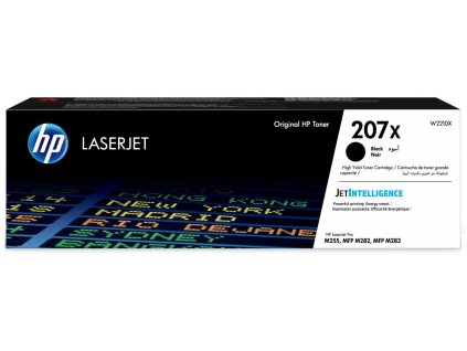 HP toner 207X (Černý, 3150str) pro HP Color LaserJet Pro M255/MFP M282/ M283 W2210X
