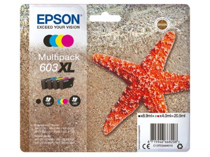 Epson inkoustové náplně - MULTIPACK 603 XL / C13T03A64010 / 4 barvy C13T03A64010