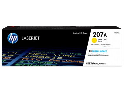 HP toner 207A (Žlutý, 1250str) pro HP Color LaserJet Pro M255/MFP M282/ M283 W2212A