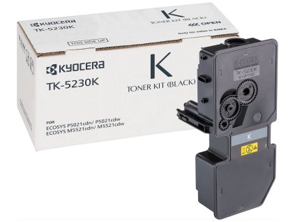 Kyocera toner TK-5230K, pro M5521cdn/cdw, P5021cdn/cdw, černý, 2600 stran TK-5230K