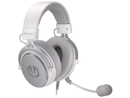 Endorfy headset VIRO OWH / drátový / s odnímatelným mikrofonem / 3,5mm jack / bílý EY1A004