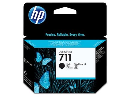 HP inkoustová kazeta 711 černá CZ133A originál CZ133A