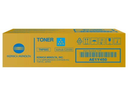 Konica Minolta TNP92C,Toner azurový pro bizhub C3120i, 4000 stran AE1Y450