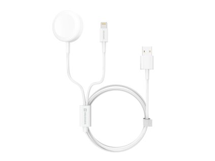 SWISSTEN WIRELESS NABÍJEČKA 2v1 IWATCH A LIGHTNING