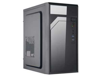 EUROCASE MidT ML M6-591B / mATX / bez zdroje / 2x USB 3.1 / USB-C / černá P111151859591
