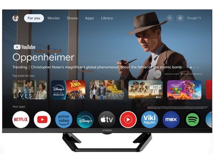 STRONG SMART LED TV 32"/ SRT32HG4723C/ HDR/ 1366x768/ DVB-T2/C/S2/ H.265/HEVC/ 2x HDMI/ USB/ Wi-Fi/ LAN/ F/ 12V GoogleTV SRT32HG4723C