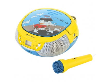 Radiopřijímač s CD GoGEN Maxipes Fík MAXIPREHRAVAC B modrý/žlutý Poškozený obal - Vystaveno