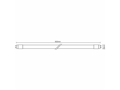 Trubice 10W - T8/600mm/6500K - TLS201